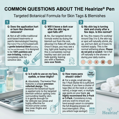 🍲 Official Store | Healrize® 🖊 Skin Tag & Spot Remover in 7 Days (Zero Pain, Zero Scarring – Precise Roller) 👩