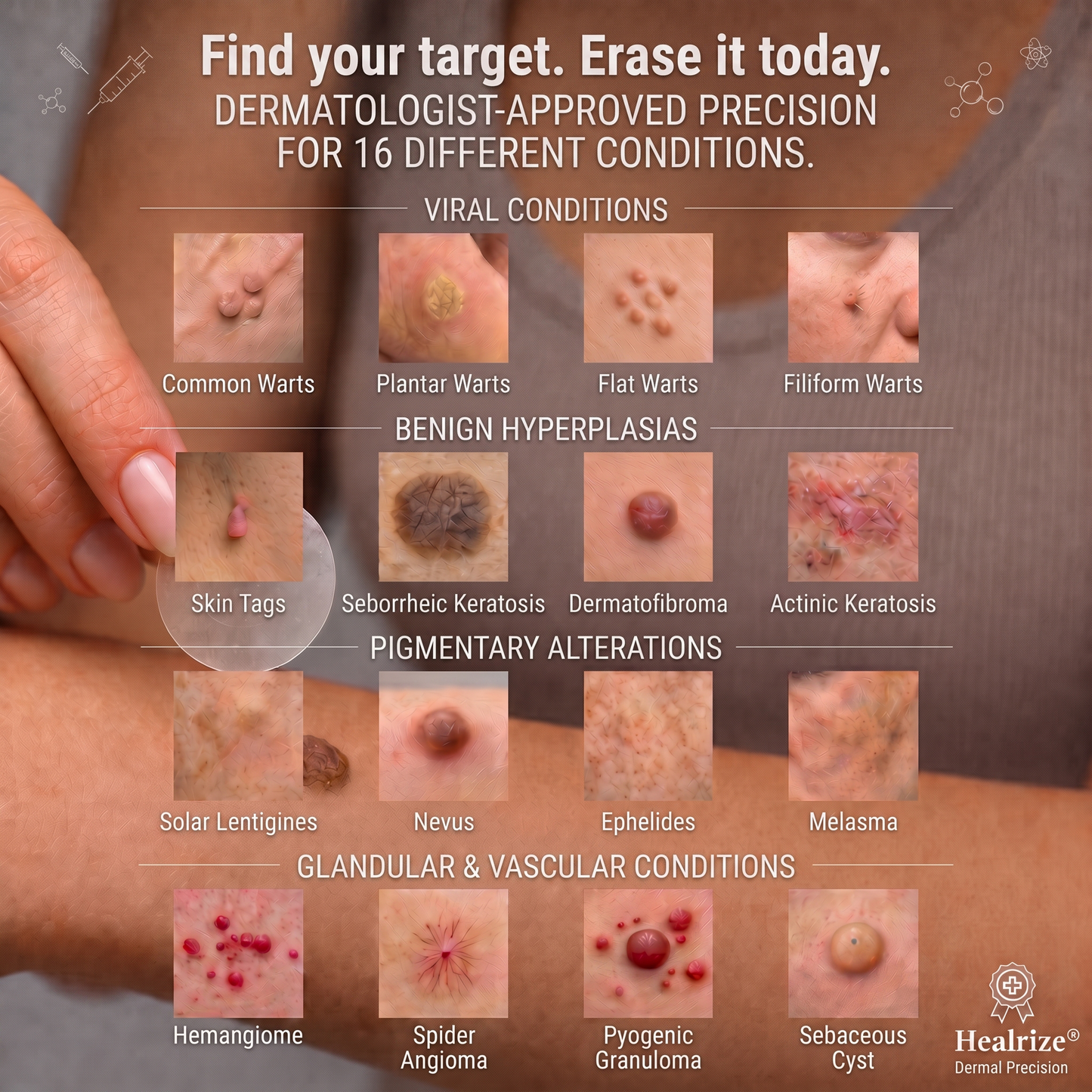 ✅🇦🇺𝐇𝐞𝒂𝒍𝗿𝗶𝙯𝙚®2-in-1 Microneedle & Hydrocolloid Patch🛤️| Removes Raised Moles, Acne, Flat Warts & Skin Tags | Helps Improve Wrinkles, Scars & Blemishes | Invisible Patches for Face & Body（副本）
